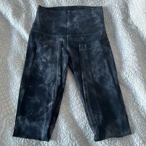 lululemon align high rise graphic grey leggings size 4